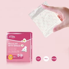 Wholesale biodegradable organic sanitary pads women menstrual lady anion sanitary napkin