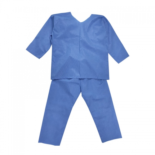 Hot selling scrubs suit disposable non woven patient exam gowns scrub suits