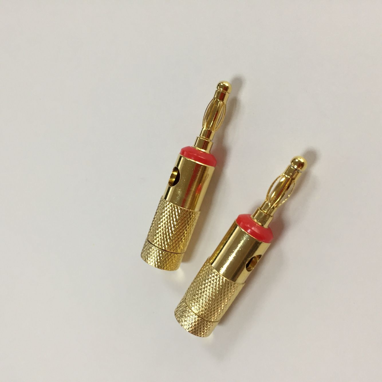 Banana Plug For Speaker Cable Pure Copper Black And Red 2 Piece