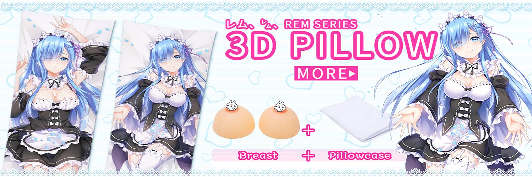 3D Sexy Oppai Dakimakura Breast - Real Touch Silicone Elastic Breast