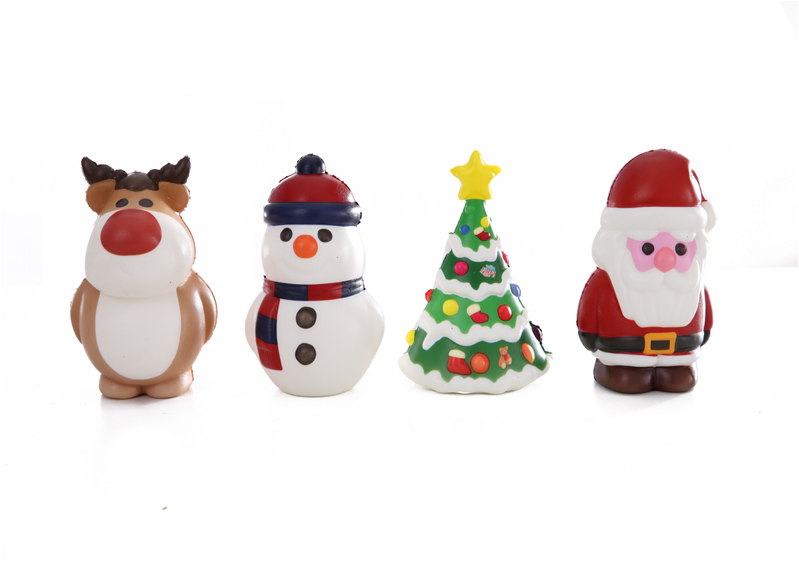 Christmas Slow-Rising Squishies 4 Asst. 3.15"