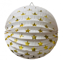 Gold star hanging paper lantern party decoration 10