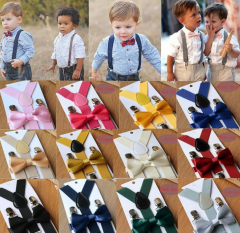 Kids Suspenders w/ Bowtie 50cmx2.5cm