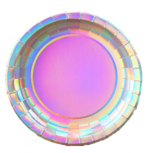 Iridescent Paper Plates 7" and 9"
