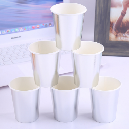 Silver Foil Paper Cups 9oz