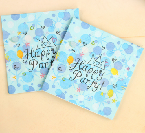 Happy Party Napkins 10" & 13"