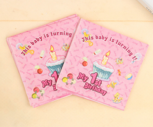 1st Birthday Napkins 10