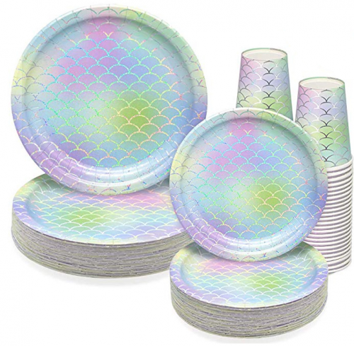 Rainbow Iridesent Tableware set
