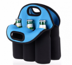 Black 6-Bottle Cooler 29x29cm