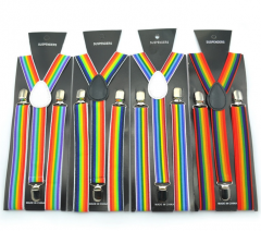 Rainbow Suspenders 100cmx2.5cm