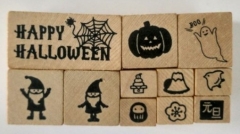 Halloween Wooden Stamps Set