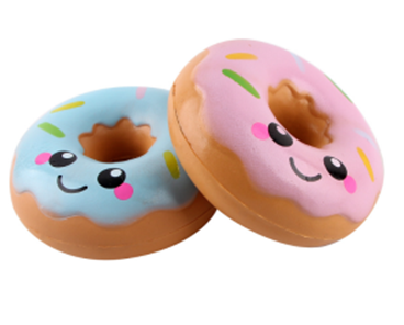Funny Face Donuts Slow-Rising Squishies 4"