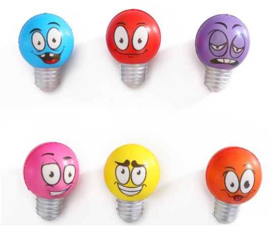 Funny Face Bulbs Slow-Rising Squishies 2.95"