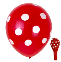 Dots Pearlized Latex Balloon 12