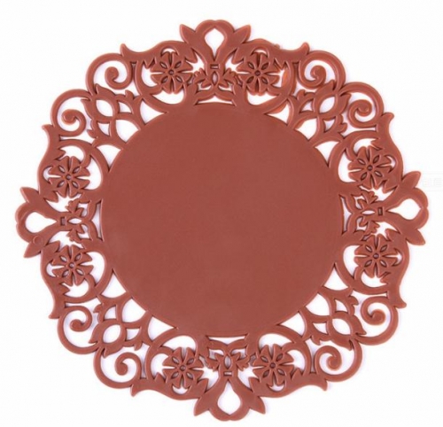 Floral Silicone Coasters 3.55"