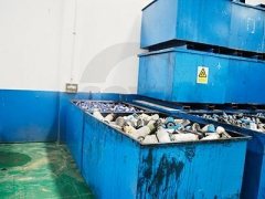 Oil filter crushing&washing&recycling Machine