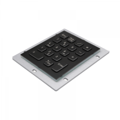 Black Metal computer with 18keys mini usb numeric keypad slim metal steel mechanical button