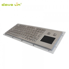 Quiosque touchpad mini teclado usb com touch pad teclado industrial teclado com fio com teclado médico trackpad 81keys