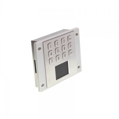 IP65 waterproof metal touchpad with numeric keypad