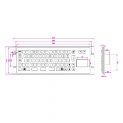 2020 nach Kompakte Embedded Schwarz tastaturen Industrielle Volle metall tastatur mit touchpad