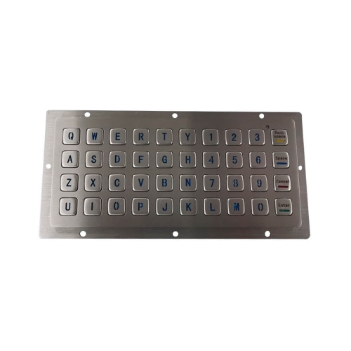 DAVO 40 schlüssel Hinten Panel Mount Numerische Tastatur Edelstahl Industrie Metall tastatur Mit Hintergrundbeleuchtung