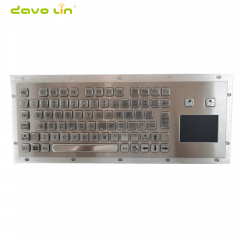 Quiosque touchpad mini teclado usb com touch pad teclado industrial teclado com fio com teclado médico trackpad 81keys