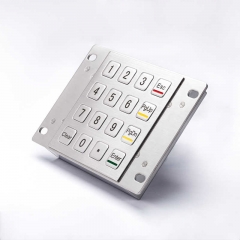 les clés 4x4 imperméabilisent les claviers numériques d'acier inoxydable des claviers en métal Ip65 pour le kiosque de libre-service