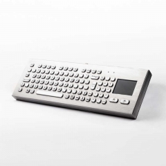 Waterproof Desktop Metal Industrial Keyboard With Touchpad and Numeric Keypad