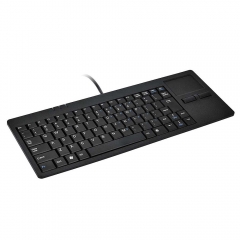 New Style Desktop Wired Silm keyboard With Integrated Touchpad And One USB-HUB For PC computer