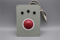 Dispositivo señalador industrial rugoso del Trackball del soporte 60m m del panel con 3 botones del ratón