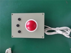 Dispositivo señalador industrial rugoso del Trackball del soporte 60m m del panel con 3 botones del ratón