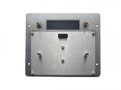 12 keys top mount metal keypad with LCD display frame for access parking system