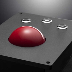 DAVO LIN Trackball-Tastatur aus Edelstahl