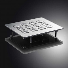 12 schlüssel 3x4 Matrix USB Kiosk beleuchtet Tastaturen Metall Edelstahl Backlit Numerische Tastatur Für Access Control
