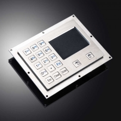 IP65 Waterproof 15 Keys Industrial Metal Keyboard With Touchpad For Mine Ex-proof Control Box