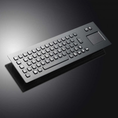 Teclado industrial del quiosco del acero inoxidable USB del metal negro IP65 con el panel táctil para la máquina expendedora del boleto