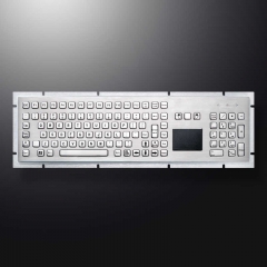 Teclado industrial todo junto del panel táctil del acero inoxidable del quiosco del metal de 106 llaves del mismo tamaño con el teclado numérico