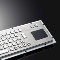 El quiosco rugoso de la prenda impermeable IP65 del soporte del panel ató con alambre el teclado industrial del metal del USB PS2 con el panel táctil