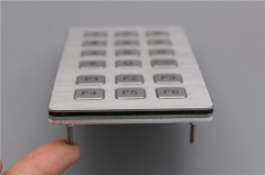 18 Keys Rugged Vandal Proof Metal Industrial Numeric Keypad