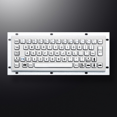 Mini 65 tuşlu Endüstriyel Bilgisayar Suya Dayanıklı Paslanmaz Çelik Metal klavye