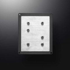 Teclado de metal negro de diseño personalizado con 20 teclas