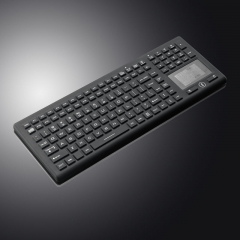 Teclados médicos impermeables del silicón del contraluz del teclado IP68 con el ratón integrado del panel táctil