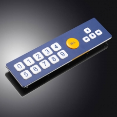 15 Keys Silicone keypad with metal front plate