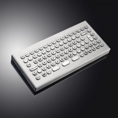 84 Keys Hexagon keycap Industrial Desktop Keyboards Stainless Steel Metal PC Keyboard