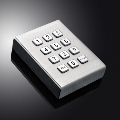 12 klawiszy 3x4 przemysłowe mini kiosk ze stali nierdzewnej metalowa klawiatura numeryczna