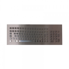 103 Keys Front Panel Mount Industrial Metal Keyboard with Number Keypad