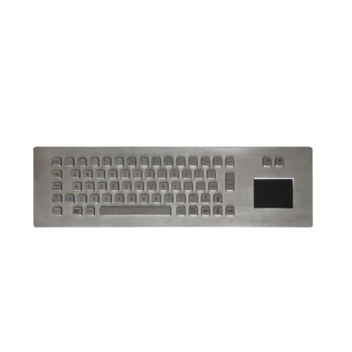 Embedded IP65 Waterproof Stainless Steel Rugged Industrial Keyboard With Touchpad Suit For Information Kiosk