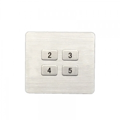 4-Keys Metal Keypad Use For Bus Traffic Positioning System, Smart Bus Convenience Button Keyboard