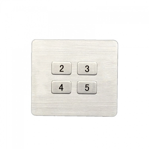 4-Keys Metal Keypad Use For Bus Traffic Positioning System, Smart Bus Convenience Button Keyboard