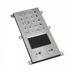 20 Keys Panel Mount Metal Keypad with Touchpad